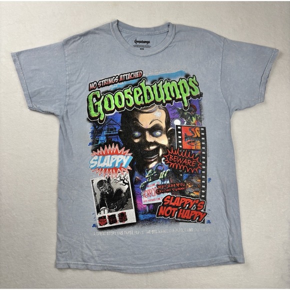 Goosebumps Other - Goosebumps Slappy Graphic T Shirt Mens Medium Blue Horror Tee